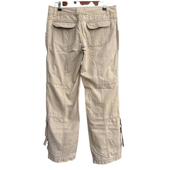 Mossimo 32 Tan Khaki Roll Up Utility Capri Pants 100% Cotton - Picture 3 of 8